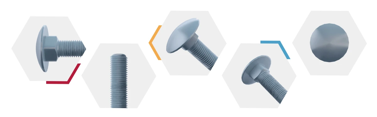 Black Zinc Carriage Bolts details