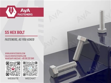 AYA FASTENENESI Ulongozgi|Chifukwa Wuli Gwiliskirani ntchito SS Hex Bolt?